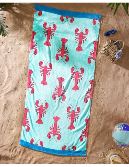 Towel Beach Printed Velvet | Best Home Stores