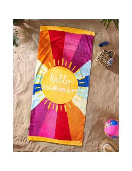 Velvet Printed Beach Towel | Best Home Stores