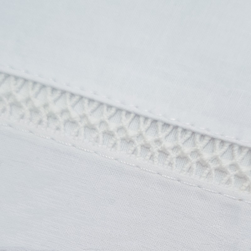 100% Baumwolle Bettlaken Set Granada Weiß | Best Home Stores