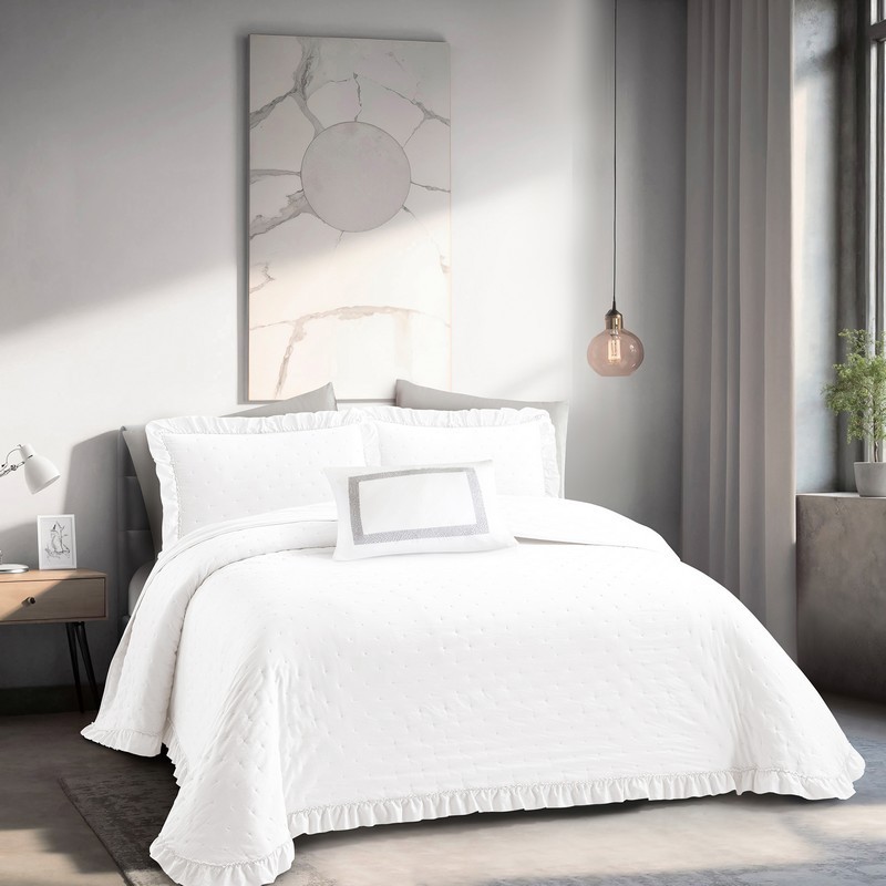 Bouti-sprei Toja Wit | Beste Woonwinkels