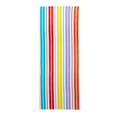 Toalla Playa Stripes Terciopelo con solapa