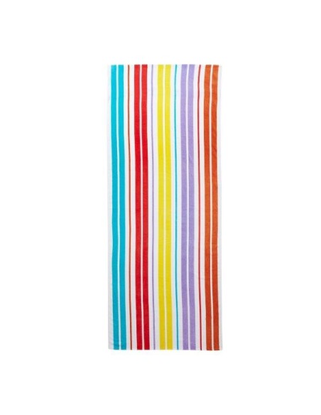 Toalla Playa Stripes Terciopelo con solapa