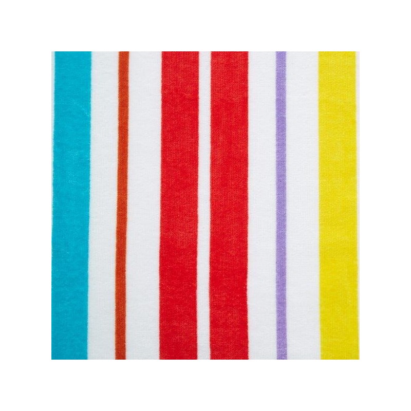 Toalla Playa Stripes Terciopelo con solapa