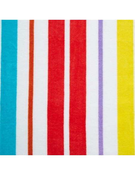 Toalla Playa Stripes Terciopelo con solapa
