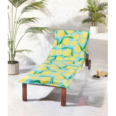 Toalla Playa Lemon Terciopelo con solapa 2