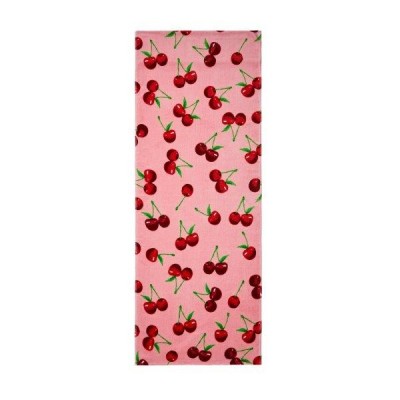 Toalla Playa Cherries Terciopelo con solapa