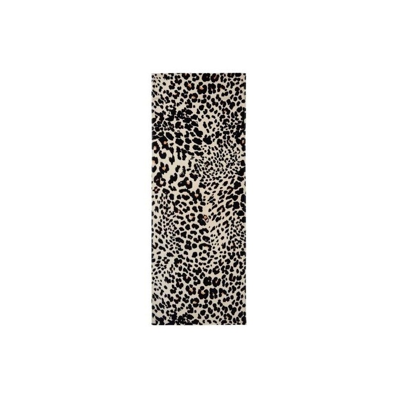Leopardtercipelo de praia de toalha com aba