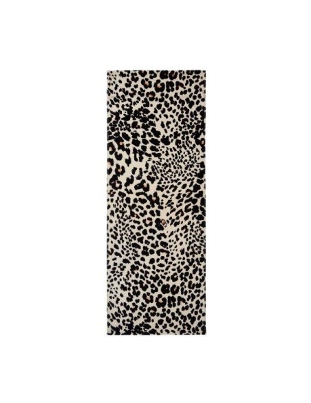 Leopardtercipelo de praia de toalha com aba