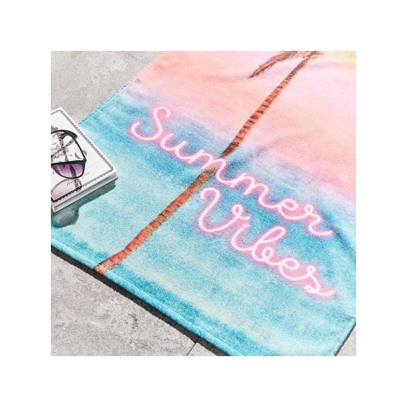 Handdoek Beach Zomer Vibes Gedrukt Velvet