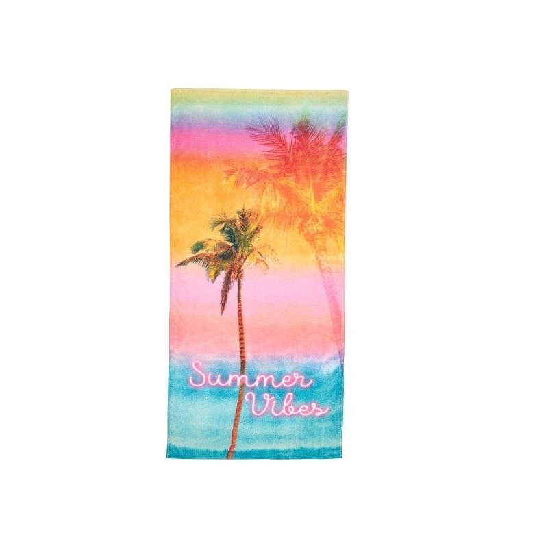 Handdoek Beach Zomer Vibes Gedrukt Velvet