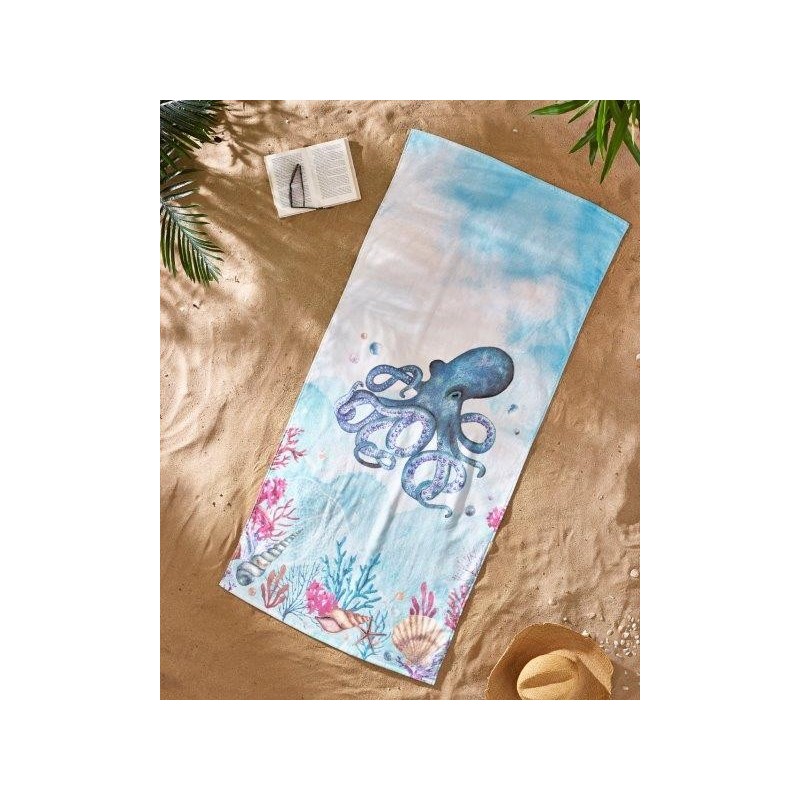 Handdoekstrand Zomer Octopus Gedrukt Velvet