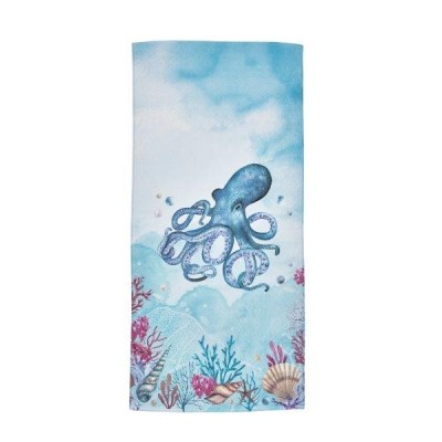 Towel Beach Summer Octopus Printed Velvet