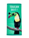 Toalha praia verão tucano fazer-se imprimido veludo