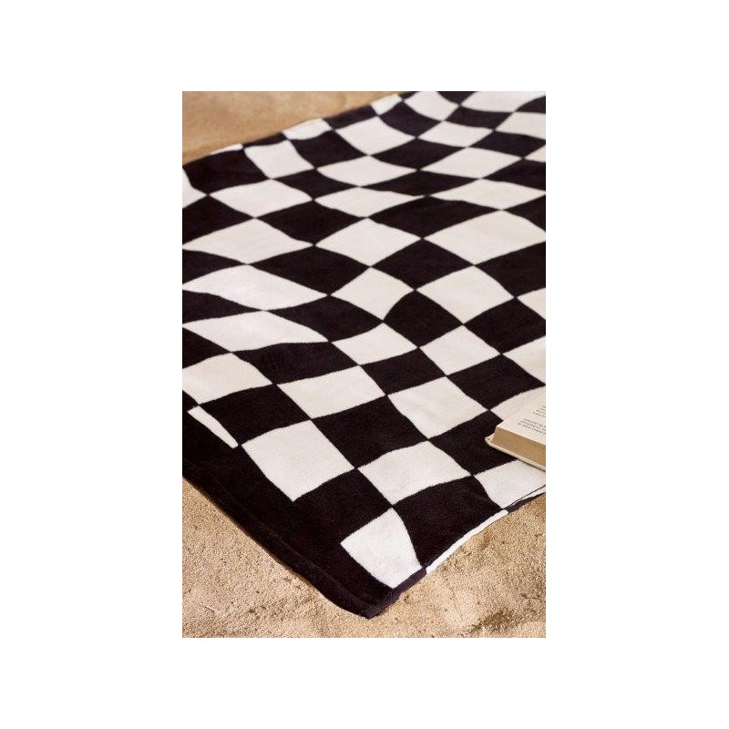 handtuch Copy Beach Checker Checker Board Print Samt