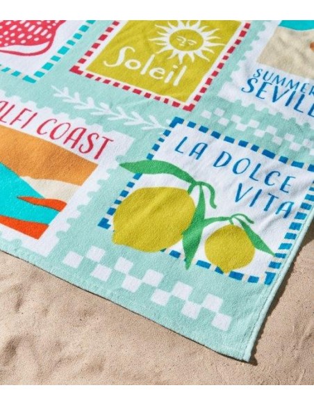 Posthanddoek Wenskaarten Gedrukt Velvet